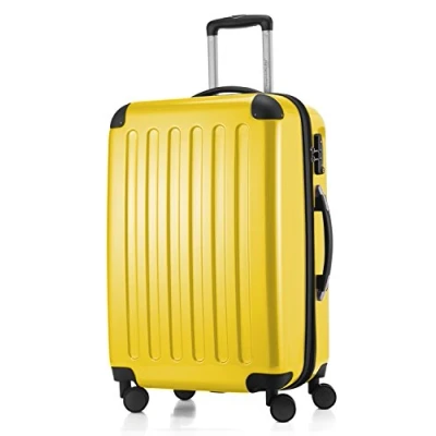 Abbildung von HAUPTSTADTKOFFER Alex Mittelgroßer Hartschalenkoffer, TSA, 4 Rollen, Koffer, Trolley, Rollkoffer, Reisekoffer, Volumenerweiterung, 65 cm, 74 Liter, Gelb