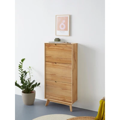 Abbildung von andas Schuhschrank &quot;Pandrup&quot;, mit 3 Klappen, ca. 5 Paar Schuhe pro Klappe, Höhe 125 cm