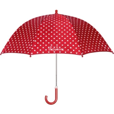 Abbildung von Playshoes Stockschirm mit kindgerechtem Mechanismus Unisex Kinder,rot Punkte,original