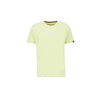 Abbildung von Alpha Industries Tshirt print, Herren, Größe: Medium, Arctic lime