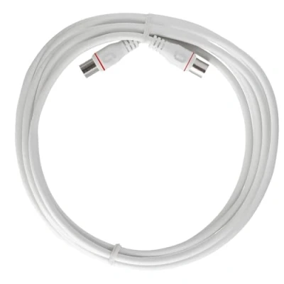 Abbildung von Axing EAK 301 80 Endgeräteanschlusskabel 3 m F Quickfix Stecker 4 fach geschirmt Modemkabel für Kabelmodem DATA CATV Kabelfernsehen