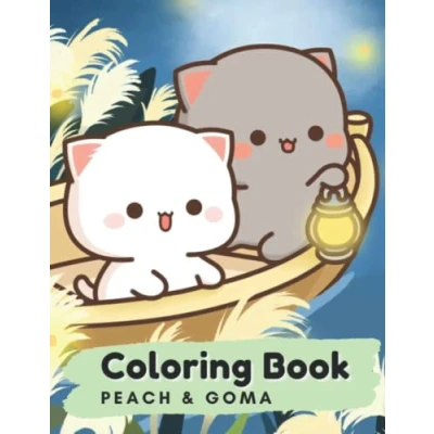 Abbildung von Peach Goma Coloring Book: For kids, girls, Cute gift, Fun and