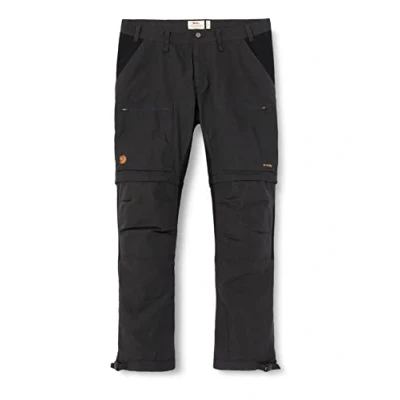 Abbildung von Fjällräven Herren Hose Abisko Lite Trekking Zip Off, Dark Grey Black, 52, F81535R 030 550