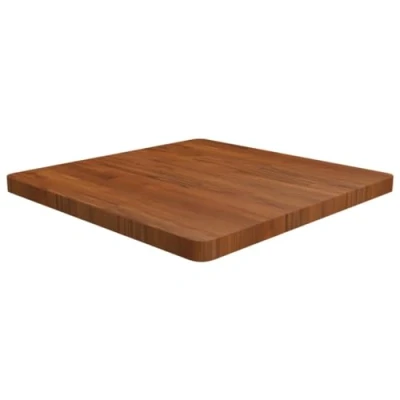Abbildung von vidaXL Tischplatte Quadratisch Massivholzplatte Eichenplatte Holzplatte Platte Ersatztischplatte Dunkelbraun 70x70x4cm Behandelte Eiche