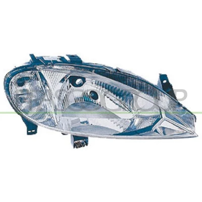 Abbildung von PRASCO RN0274603 Scheinwerfer rechts H4 weiß mit Blinklicht für Rechtsverkehr Lampenträger ohne Stellmotor LWR RENAULT: MEGANE 1