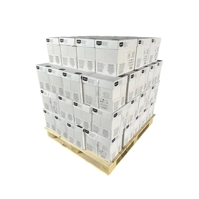 Abbildung von Amazon Basics Druckerpapier, DIN A4, 80 g/m², Palette, 60 Kartons, 300 Packungen, 150,000 Blatt, Weiß
