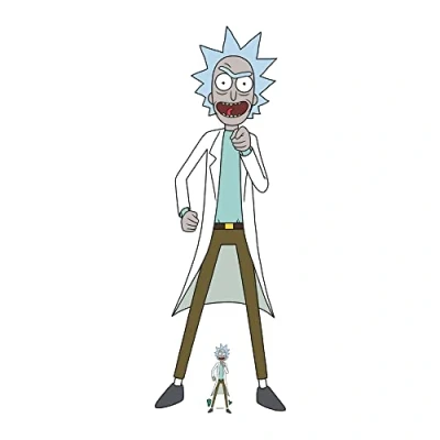 Abbildung von Star Cutouts SC4261 Rick Sanchez Scientist and Morty Karton Ausschnitt in Lebensgröße
