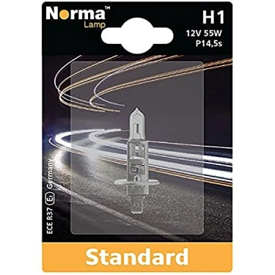 Abbildung von Norma 210651 201 H1 Halogen Scheinwerferlampe Einzelblister 12 V 55 W P14