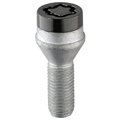 Abbildung von 27215SUB Radsicherungsbolzen SUB (Schwarz) M12x1.25, Kegelsitz, Schaftlänge 29,2 mm, Gesamtlänge 52,8 SW17, Schlüsseldurchmesser 25,8 mm