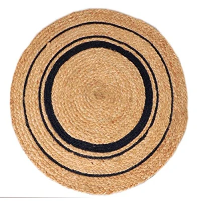 Abbildung von Atout Ciel Teppich, rund, aus Jute, geflochten, 80 cm