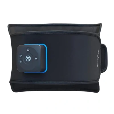 Abbildung von Therabody Massagegerät RecoveryTherm Hot Vibration Gurt, 3 Wärme &amp; Vibrationsmodi, zur Schmerzlinderung, Behandlung von Bauch Rücken, Karbonfasergewebe