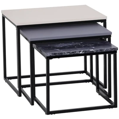Abbildung von HOMCOM Couchtisch im 3er Set