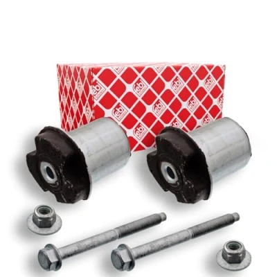 Abbildung von FEBI BILSTEIN 44700 Reparatursatz, Achskörper Hinterachse links, rechts mit Schraubensatz, Mutter RENAULT: TWINGO 2, CLIO 2