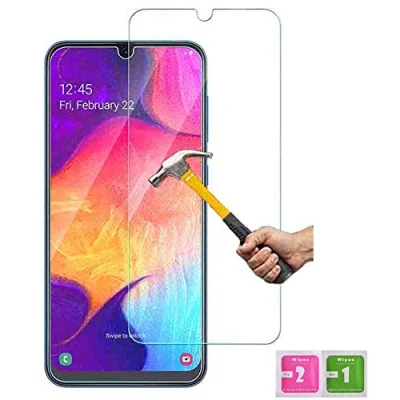 Abbildung von ino Schutzglas kompatibel mit Panzerglas Samsung Galaxy A20 Panzerfolie Displayschutzglas Schutz Glasfolie Displayglas 9H Schutzfolie