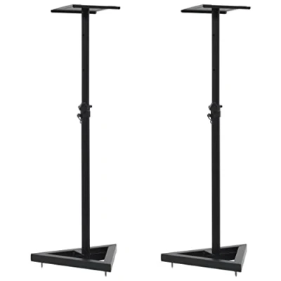 Abbildung von vidaXL Studio Monitor Lautsprecherständer 2 Stk. Schwarz Stahl
