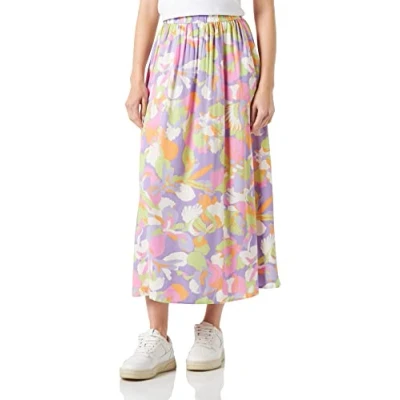 Abbildung von YAS HW Ankle NOOS Faltenrock, Damen, Größe: Large, Bougainvillea