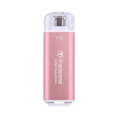 Abbildung von Transcend Portable SSD ESD300P 1TB USB Typ C 10 Gbit/s PS4/PS5 kompatibel, Rosa TS1TESD300P