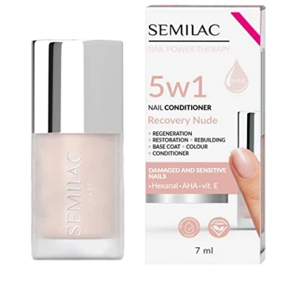 Abbildung von Semilac Nagelconditioner 5in1 Recovery Nude 7 ml