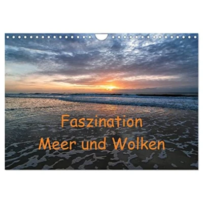 Abbildung von Faszination Meer und Wolken (Wandkalender 2025 DIN A4 quer), CALVENDO Monatskalender