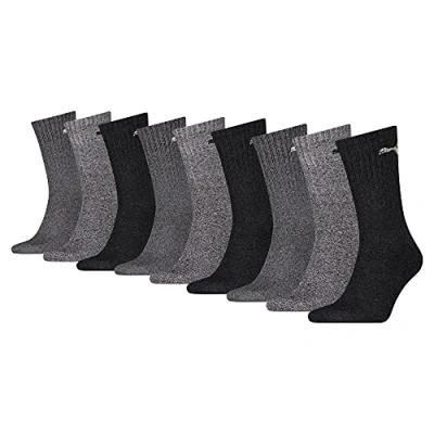 Abbildung von PUMA Herren Sportsocken unisex 9P (Anthracite/Grey, 39 42)