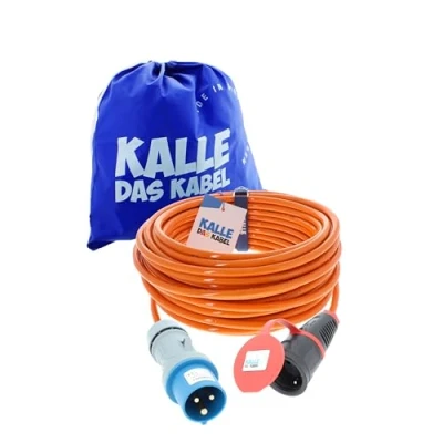 Abbildung von CEE Adapterleitung Kalle Blue Extreme Signal auf SCHUKO 3G 2,5mm² 25 Meter