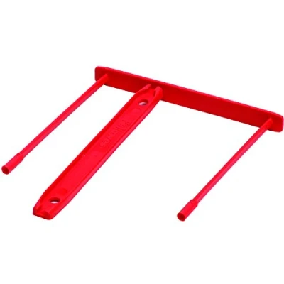 Abbildung von BANKERS BOX 0089601 Archivclip, 85 mm, 100% recycelt, 100 Stück, rot