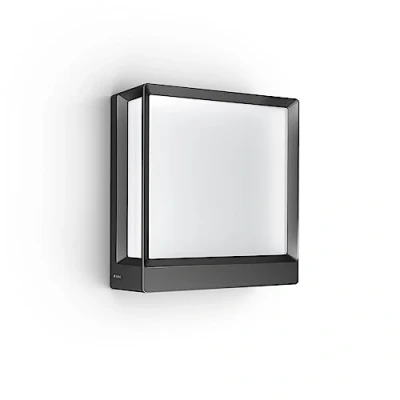 Abbildung von Steinel Connect LED Außenleuchte L 40 C, smarte Wandleuchte, dimmbar, steuerbar per App, 12.9 W, 3000 K, Anthrazit