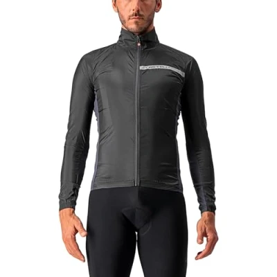 Abbildung von Castelli Herren Squadra Stretch JKT Jacket, Hellschwarz/Dunkelgrau, XL