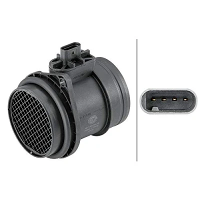 Abbildung von HELLA 8ET 358 095 451 Luftmassenmesser mit Dichtung MINI: Schrägheck, Clubman, Cabrio, PEUGEOT: 308 SW 2, I II Schrägheck