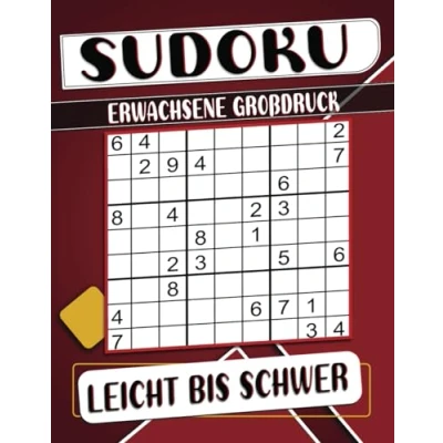 Abbildung von Sudoku Leicht Bis Schwer Erwachsene Großdruck: 600 Rätsel Mit Lösungen.