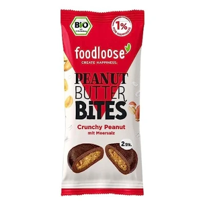 Abbildung von Foodloose Peanut Butter Bites, Crunchy Peanut, 40g (6)
