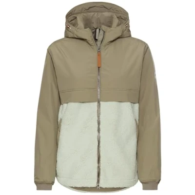 Abbildung von camel active MIT Kapuze Fleecejacke, Damen, Größe: 40, Sage