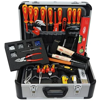 Abbildung von FAMEX Werkzeugset 436 10 PROFESSIONAL, (35 St), für den Elektriker, Kapazität 30 kg, Platz weitere Werkzeuge
