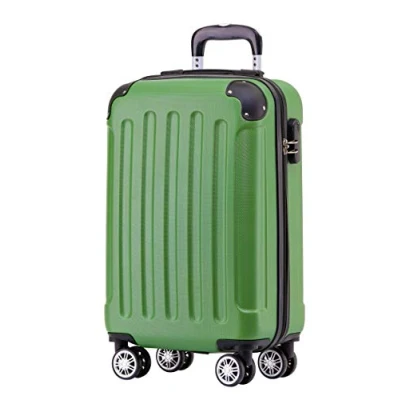 Abbildung von BEIBYE Hartschalen Koffer Trolley Rollkoffer Reisekoffer Handgepäck 4 Rollen (M L XL Set) (Olive, M)