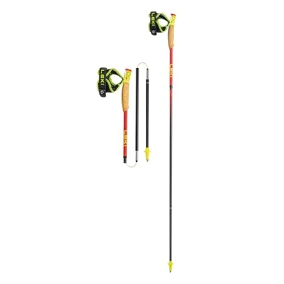 Abbildung von LEKI Ultratrail FX.One Superlite Trailrunningstöcke, Bright red Neonyellow Natural, 110CM