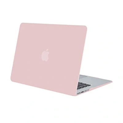 Abbildung von MOSISO Hülle Ultra Slim Plastik Hartschale Schutzhülle Snap Case Kompatibel mit MacBook Air 11 Zoll (A1370 &amp; A1465), Rosenquarz