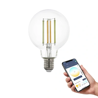 Abbildung von Eglo 12237 Connect Z LED Leuchtmittel E27 6W Glas klar L:12cm Ø:8cm dimmbar 2200 6500K warmweiß bis tageslichtweiß
