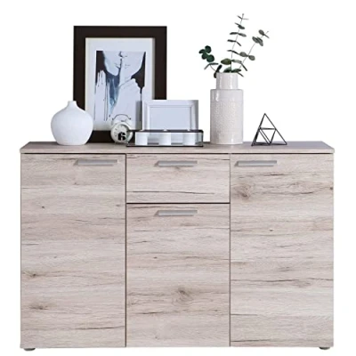 Abbildung von Newroom Kommode Demmy, Sandeiche Modern Sideboard Barkommode Wohnzimmer