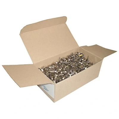 Abbildung von Wedo 1123000 Musterbeutelklammern (Rundkopf, Schachte, vernickelte Ausfhrung (210 3), 1000 Stuck, silber