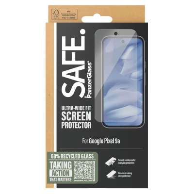 Abbildung von PanzerGlass SAFE Screen Protector Google Pixel 9a 5G Ultra Wide Fit