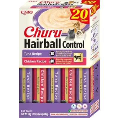 Abbildung von INABA CAT CHURU HAIRBALL VARIETY przysmak dla kota 20x14g (280g)