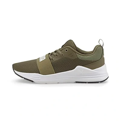 Abbildung von PUMA Wired Run JR Sneaker, Burnt Olive White, 37 EU