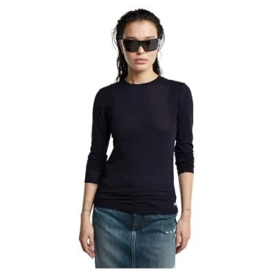 Abbildung von G STAR SLIM Langarmshirt, Damen, Größe: XL, Osaka blue