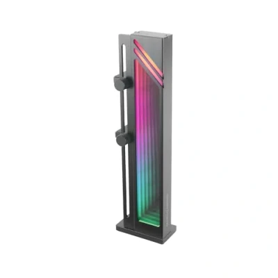 Abbildung von MARSGAMING Mars Gaming MCA GCB, Grafikkartenhalter, ARGB Infinity Mirror Illumination, GPU Halter mit Synchronisation, Magnetischer Anti Rutsch Sockel, Universelle Kompatibilität, Schwarz