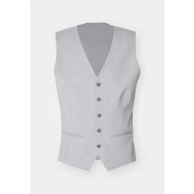 Abbildung von Selected Homme Slhslim LIAM Anzugweste, Herren, Größe: 50, Light grey melange