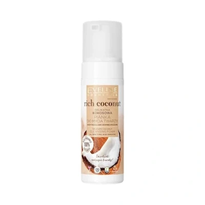 Abbildung von Eveline Cosmetics Rich Coconut Zarter Kokos Gesichtsreinigungsschaum, 150 ml
