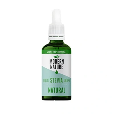 Abbildung von Modern Nature Standard Stevia Drops Aroma Geschmackstropfen Flavdrops Flüssige Tropfen Süßstoff Flavour Kalorienfrei, Zuckerfrei Kaffee Sirup Alternative Keto Süßungsmittel 50ml