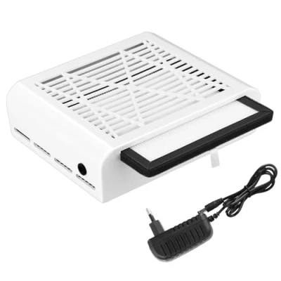 Abbildung von QWORK® 40W Nagelstaubabsauger mit Filter, Staubabsaugung für Nägel Persönlichen Gebrauch, Nagelstudio, Salon, Nageldesign &amp; Maniküre
