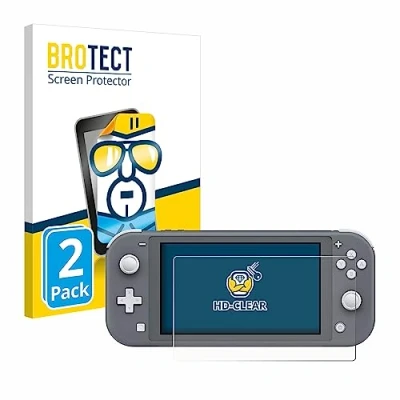 Abbildung von BROTECT (2 Stück Schutzfolie für Nintendo Switch Lite Displayschutz Folie Ultra Klar