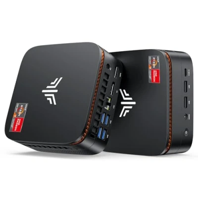 Abbildung von NiPoGi H1 Mini PC W 11 PRO mit ΑΜD Ryzen 7 6800H(Max 4.7GHz,8C/16T)32GB(16+16GB)DDR5 4800MHz/1TB M.2 NVMe SSD,Desktop Für Büro DP2.0+HDMI 2.0+Type C 4K Triple Display/WiFi 6/BT 5.2/VESA Unterstützt